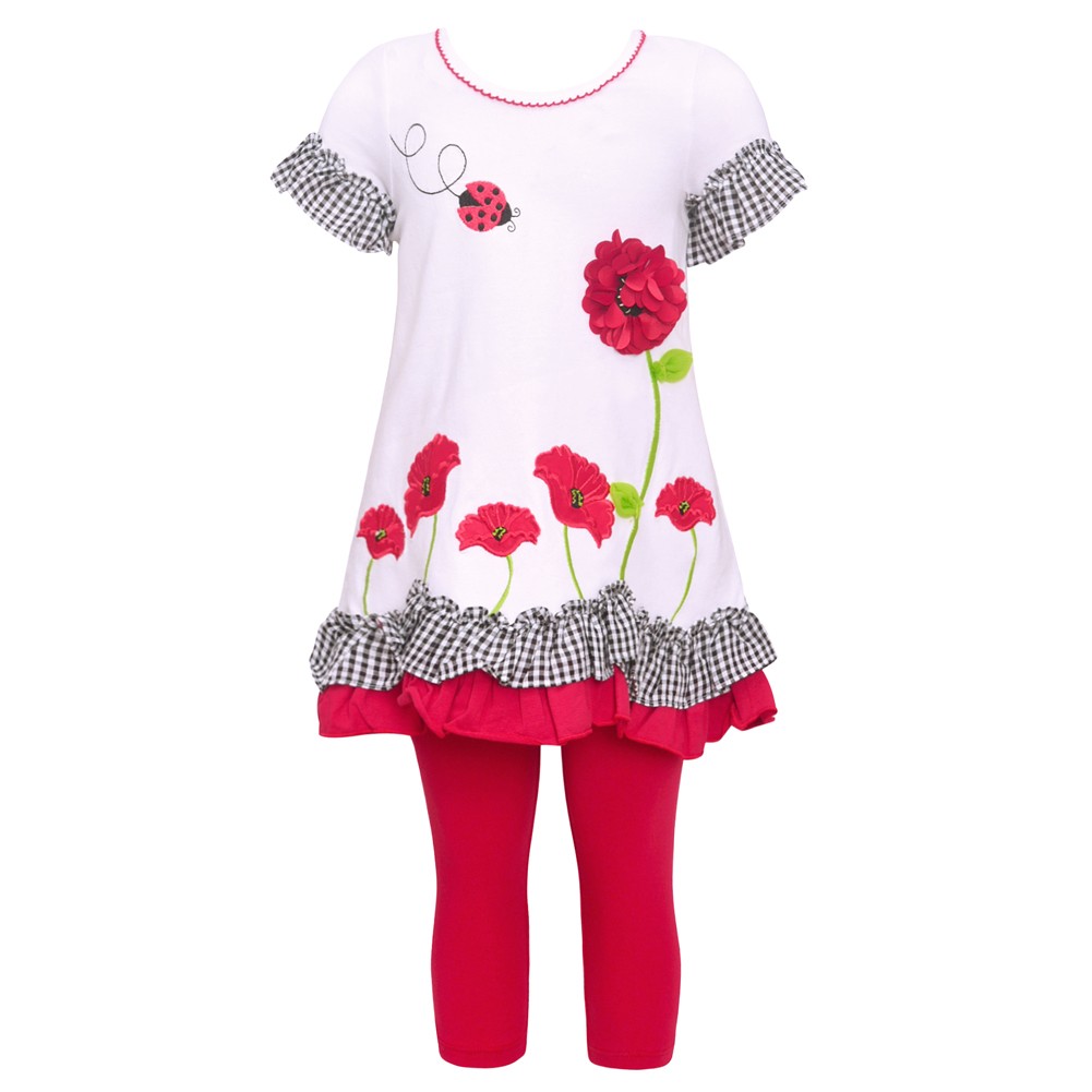 NWT BONNIE BABY 2pc SET OUTFIT Black//Pink Top//Leggings Girl 18M *44